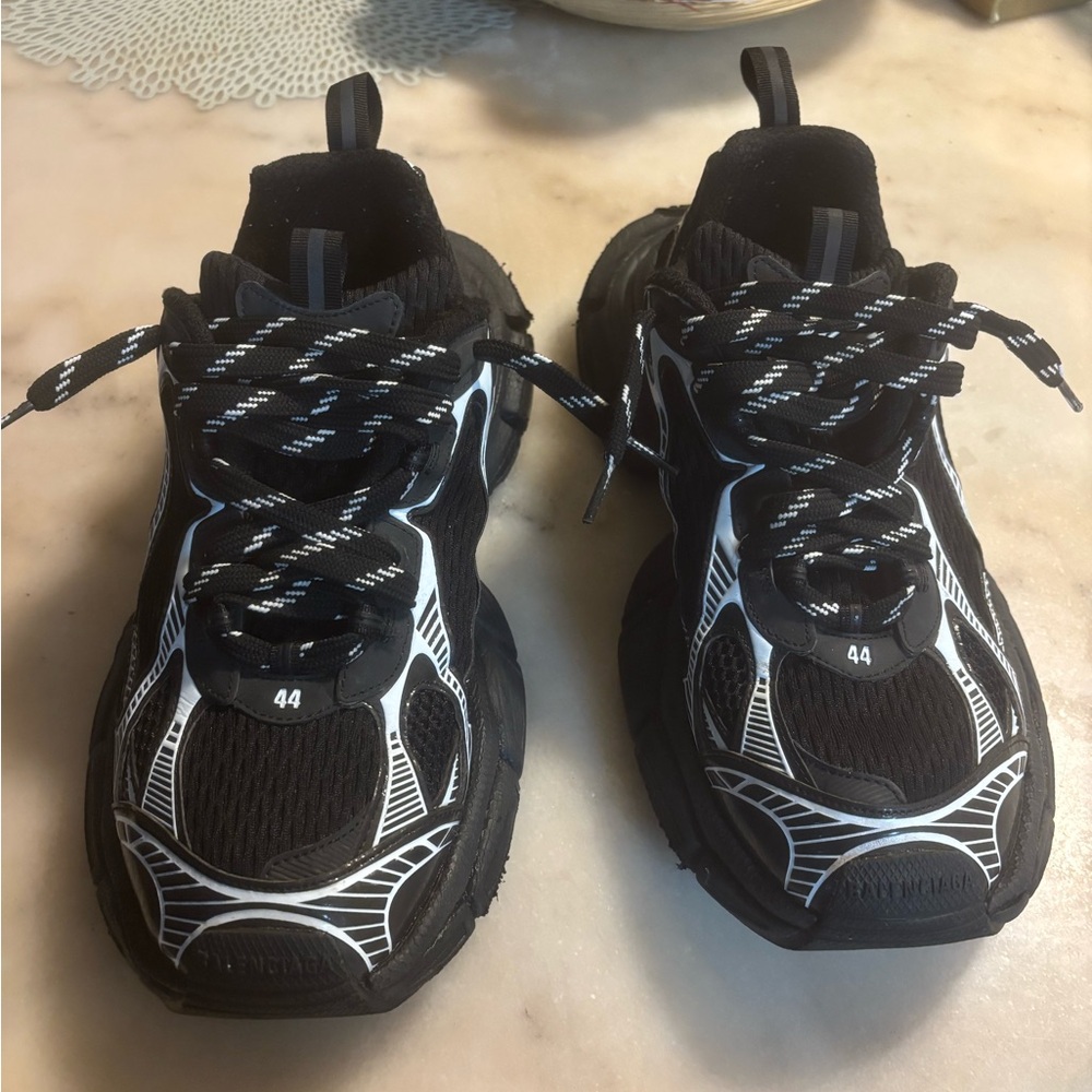 Balenciaga Black and White Sneakers